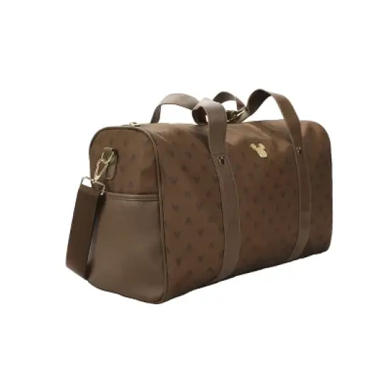 Disney Mickey Mouse Ears Brown 18" Duffle Bag image {1}