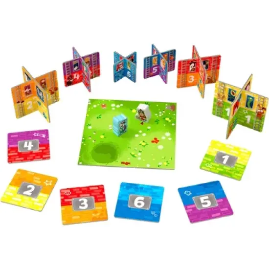 HABA My Very First Games Rhino Hero Junior Cooperative Stacking & Matching Game image {1}