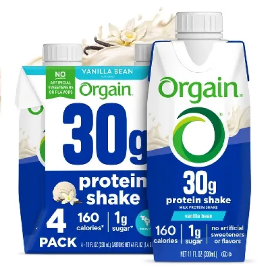 Orgain 30g Protein Shake - Vanilla - 4pk/11 fl oz image {9}