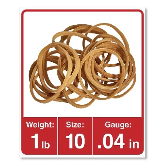 UNIVERSAL Rubber Bands Size 10 1-1/4 x 1/16 3400 Bands/1lb Pack 00110 image {1}
