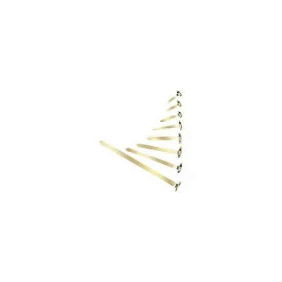 Officemate Roundhead Fastener 1-1/2" Shank 7/16" Head Brass Plated 99816 image {2}