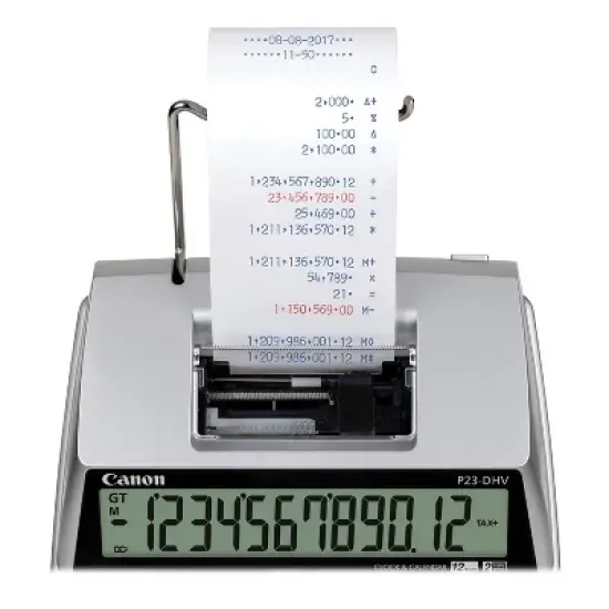 Canon&reg; P23-DHV-3 Printing Calculator in White image {3}