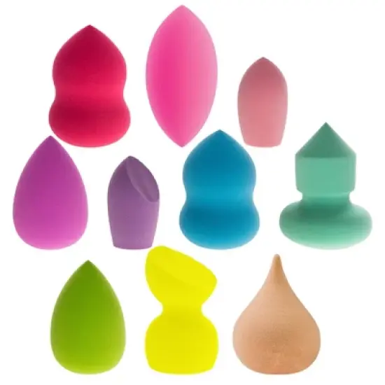 SHANY Makeup Blender Beauty Puff Sponge Set  - 10 pieces image {5}