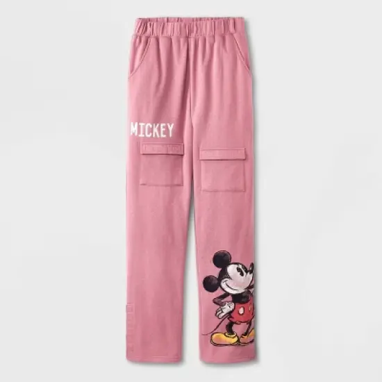Boys' Mickey Mouse Adaptive Jogger Pants - Dusty Red image {4}