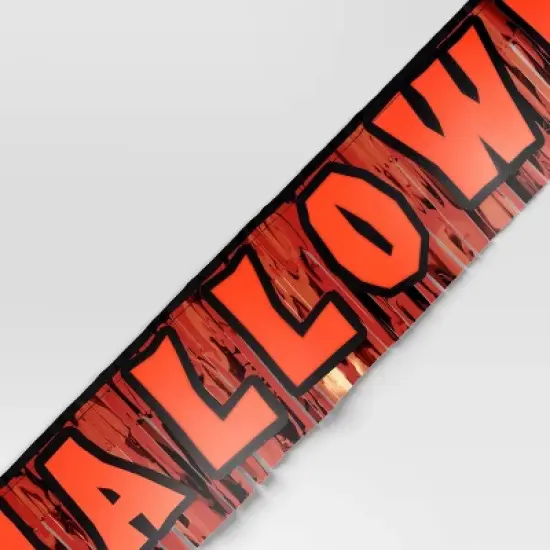 6' Happy Halloween with Tinsel Party Word Banner - Hyde and EEK! Boutique&trade; image {2}