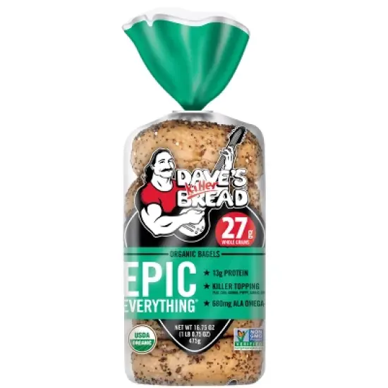 Dave's Killer Bread Epic Everything Organic Bagels - 16.75oz image {16}