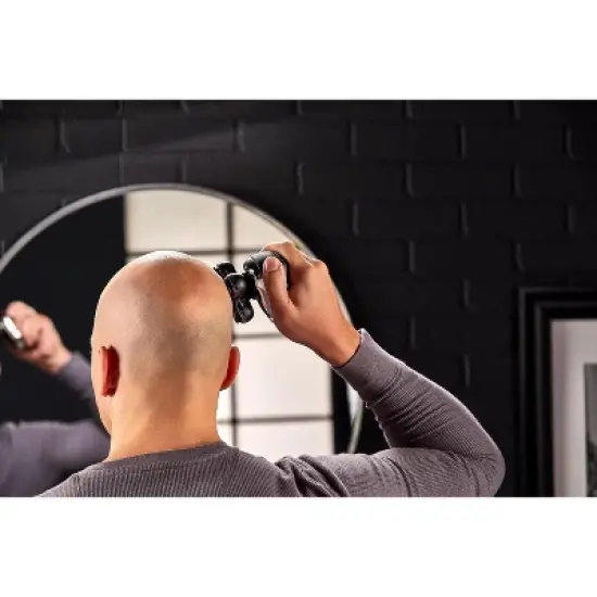 Remington Balder Deluxe XR7100, Head Rotary Shaver with Titanium Blades, Storage Pouch, Wet/Dry Shaving, 5 Dual Track Flexing Heads, Pop-Up Trimmer image {6}