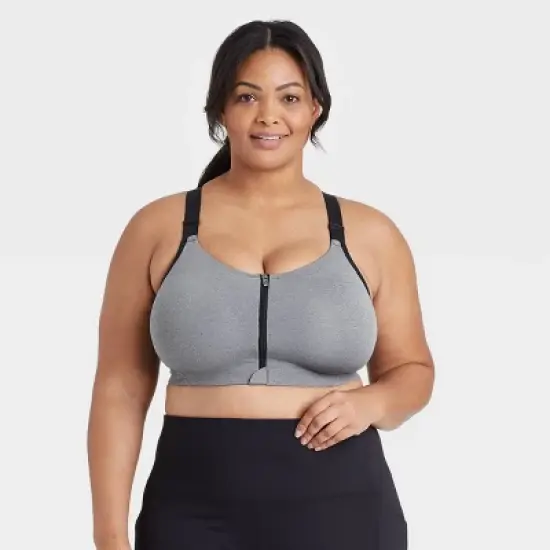 Women's High Support Zip-Front Sports Bra - All in Motion&trade; image {7}