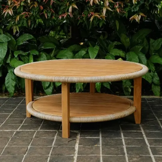 Cambridge Casual Seaside Teak Outdoor Coffee Table Teak Brown image {5}