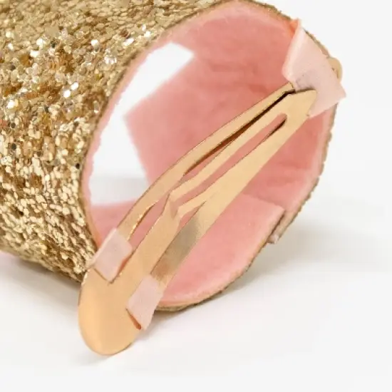 Meri Meri Mini Gold Glitter Crown Hair Clip (Pack of 1) image {2}