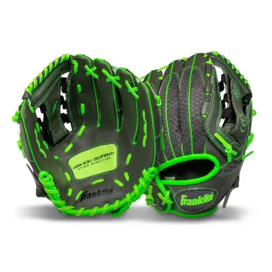 Franklin Sports Infinite Web Teeball Gloves 10.5" - Lime image {1}