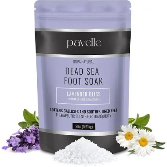 Pavelle Foot Soak Salts, Dead Sea Bath Salts - 2 Lbs. (32 oz) image {5}