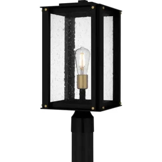 Quoizel Lighting Robbins 1 - Light Post Light in  Matte Black image {1}