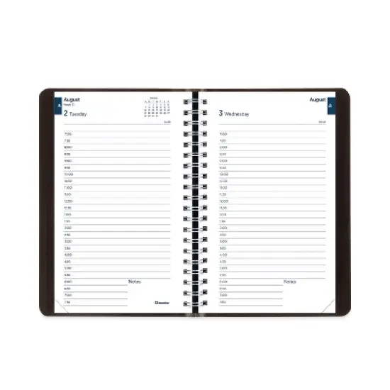 Academic Daily/Monthly Planner, 8 x 5, Black Cover, 12-Month (Aug to July): 2025 to 2026 image {3}
