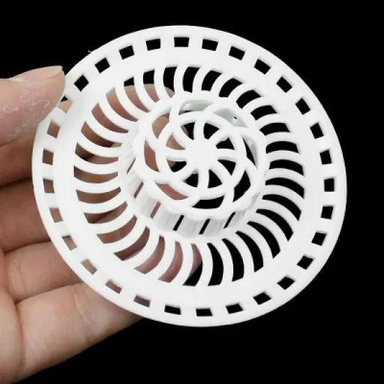 Unique Bargains Plastic White 8cm Diameter Sink Strainer White 3.1" Diameter 2 Pcs image {2}