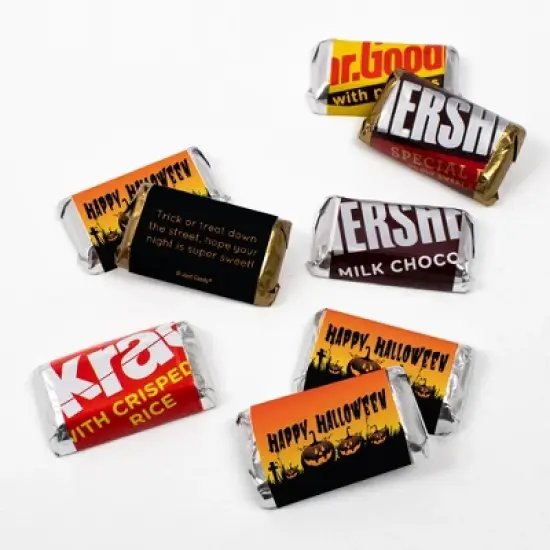 Halloween Candy Party Favors Hershey's Miniatures Chocolate by Just Candy - Pumpkins image {4}
