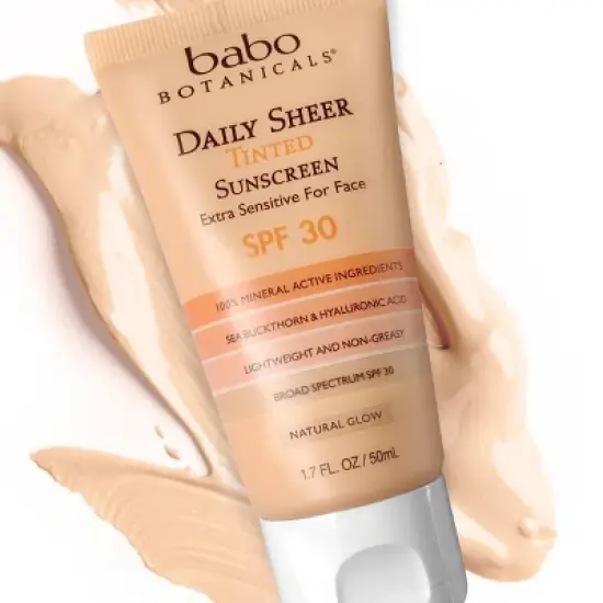 Babo Botanicals Natural Glow Daily Sheer Tinted Sunscreen - SPF 30 - 1.7 fl oz image {4}
