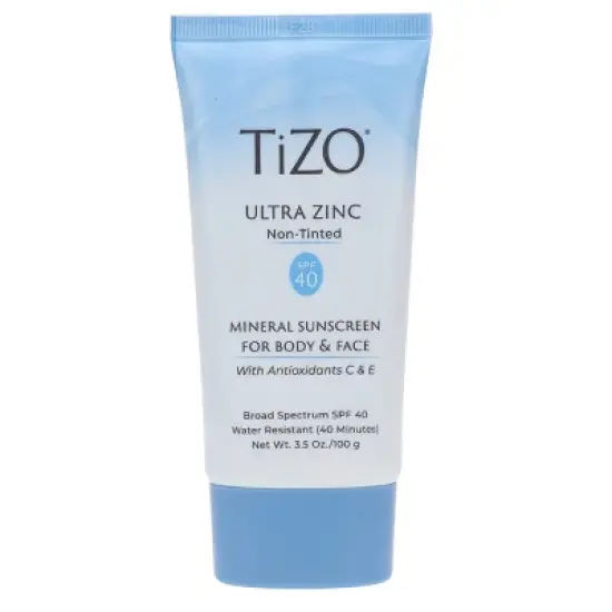 TIZO Zinc Body and Face Sunscreen SPF 40 Non-Tinted with Antioxidants C & E 3.5 oz image {8}