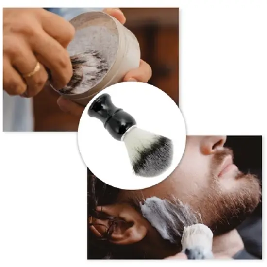 Unique Bargains Durable Shaving Brush 4.13"x1.3" Black 1 Pc image {4}