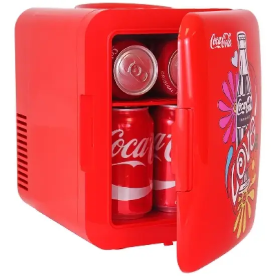 Coca-Cola Love 1971 Series 4L Cooler/Warmer 12V DC 110V AC Mini Fridge image {5}