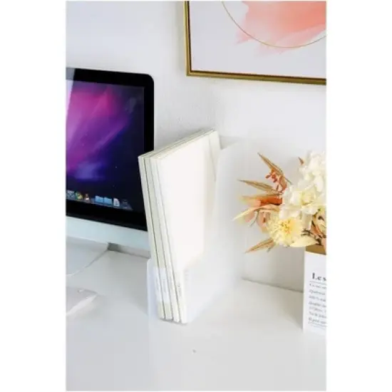 YBM Home Medium Plastic Magazine Holders, Pack of 3 image {1}