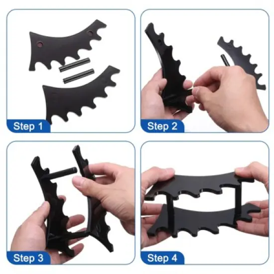 Unique Bargains Acrylic Sturdy and Durable Space-Saving Design Pen Holder image {3}