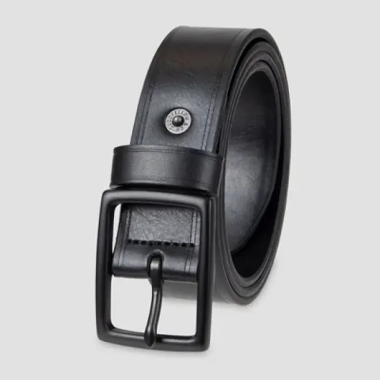 Men's Bar Drop Loop Belt - Goodfellow & Co&trade; Black 3XL image {1}
