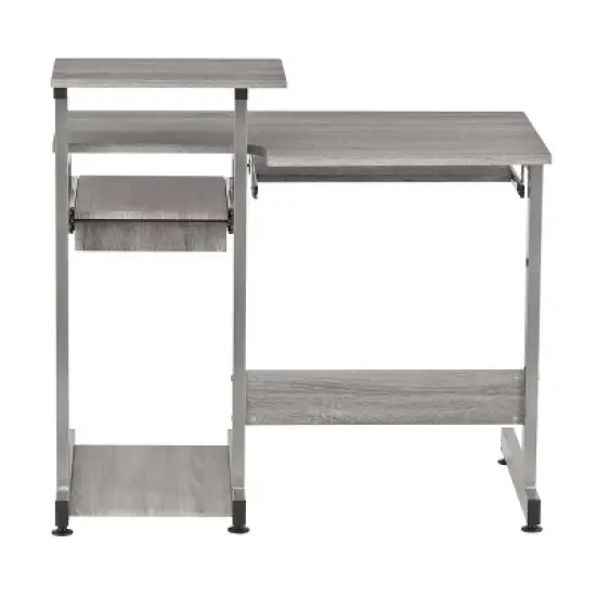 Complete Computer Workstation Desk Gray - Techni Mobili image {21}