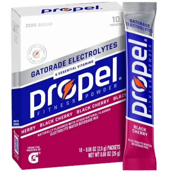 Propel Black Cherry Sport Mix - 10pk/0.08oz Pouches image {11}