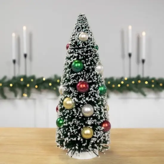 Northlight 12&rdquo; Green Frosted Sisal Pine Artificial Tree Christmas Tabletop Decor image {1}