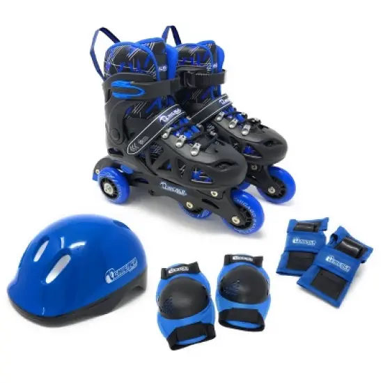 Chicago Skates Training Kids' Roller Skate Combo Set - Black/Blue image {9}