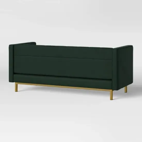 Cologne Tufted Track Arm Sofa Emerald Green - Threshold&trade; image {3}