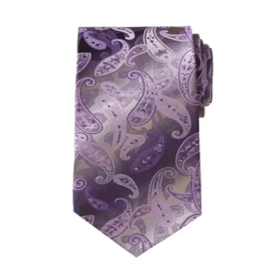 KS Signature by KingSize Men's Big & Tall  Extra Long Classic Paisley Tie Necktie image {3}