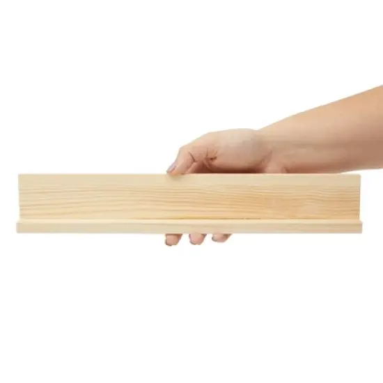 Juvale 4-Pack of Wooden Domino Racks for Mexican Train, Mahjong, Chicken Foot, Game Night, Parties, Slanted Domino Holders for Visibility, 13x2x1 In image {4}