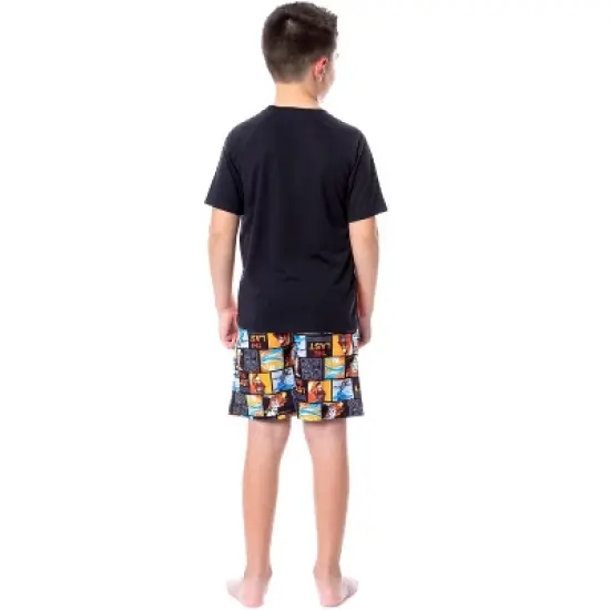 Nickelodeon Boys' Avatar The Last Airbender Cartoon Pajama Set Shorts Multicolored image {1}