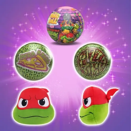 Teenage Mutant Ninja Turtles MiraBall, 3-in-1 Surprise, Blind Box Toys for Kids - Collectable Characters - Metal Ball, Plush, Stickers, White Ribbon image {6}