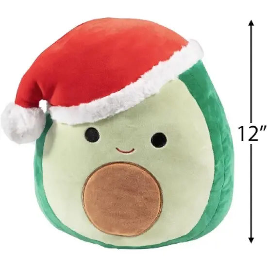 Squishmallows Original 12-Inch Austin The Avocado w Red Hat- Official Jazwares Plush - Collectible Stuffed Animal Toy - Gift for Kids, Girls & Boys image {3}