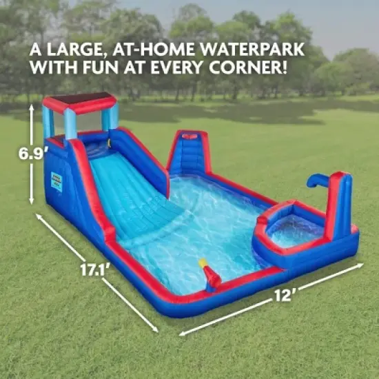 Sunny & Fun Large Inflatable Kids Backyard Water Slide Park  image {1}