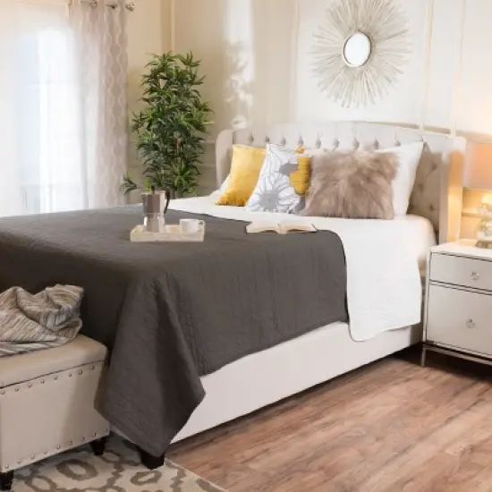 Queen Costello Upholstered Bed Set - Christopher Knight Home image {1}