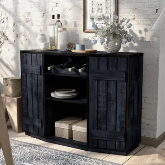 Neskowin Buffet with Cabinet Rustic Navy Blue - HOMES: Inside + Out image {1}
