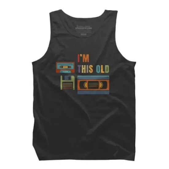 Men's Design By Humans I'm this old - Old data storage media By DsgnCraft Tank Top image {5}