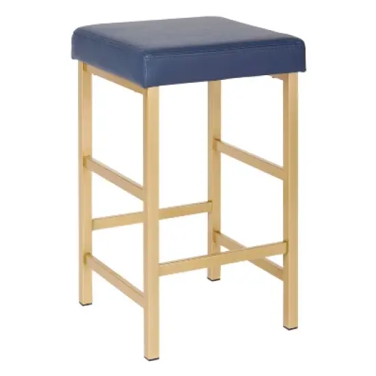 26" Gold Backless Counter Height Barstool - OSP Home Furnishings image {4}