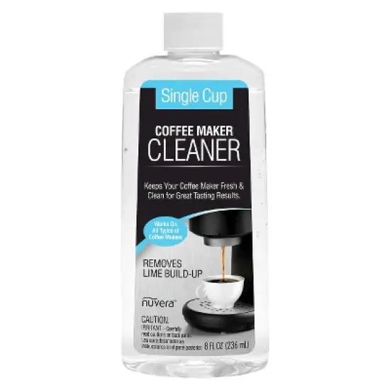 Nuvera 8 fl oz Unscented Coffee Maker Cleaner: Liquid Descaler for Coffee Pot & Machine, Multi-Surface Appliance Cleaner image {1}