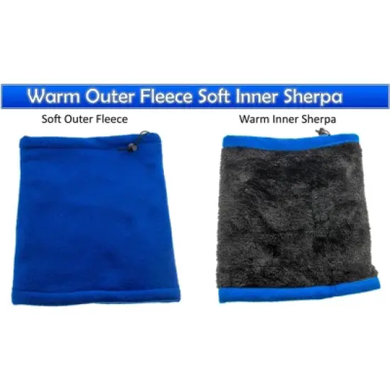 5 Star Super Deals Neck Warmer Winter Double Layer Neck Gaiter - Soft Fleece Circle Loop Scarf Multi 20 in 1 Tube Headwear Face Covering image {3}