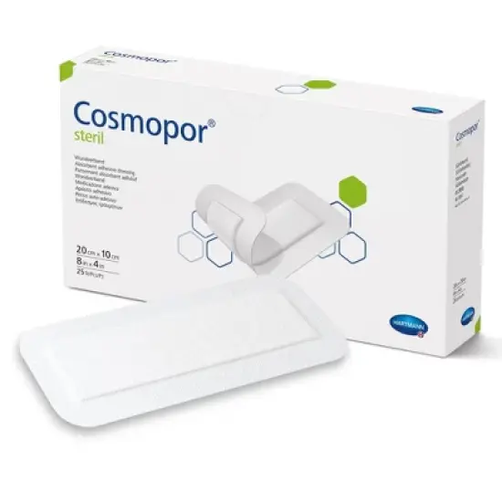 Hartmann Cosmopor Adhesive Wound Dressing, Sterile, 4" x 8", 25 Count, 1 Pack image {3}