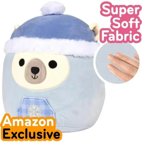 Squishmallows Original 10" Brooke The Polar Bear- Official Jazwares Plush - Collectible Soft & Squishy Stuffed Animal Toy- Gift for Kids, Girls & Boys image {1}