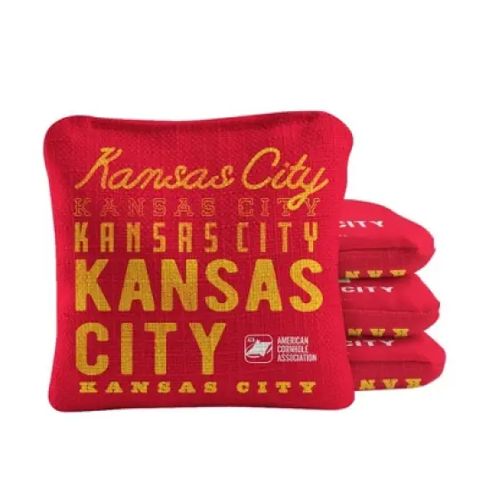 Skip's Garage | Gameday Kansas City Football Synergy Pro Cornhole Bags (Set of 4) image {4}