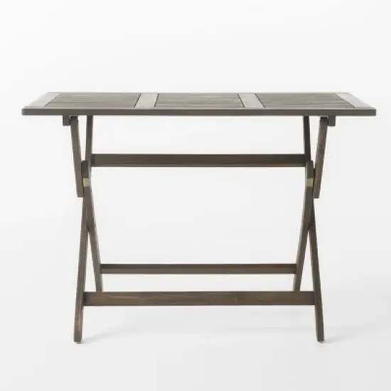 42.5"L Folding Table, Outdoor Patio Acacia Wood Folding Dining Table -ModernLuxe image {3}