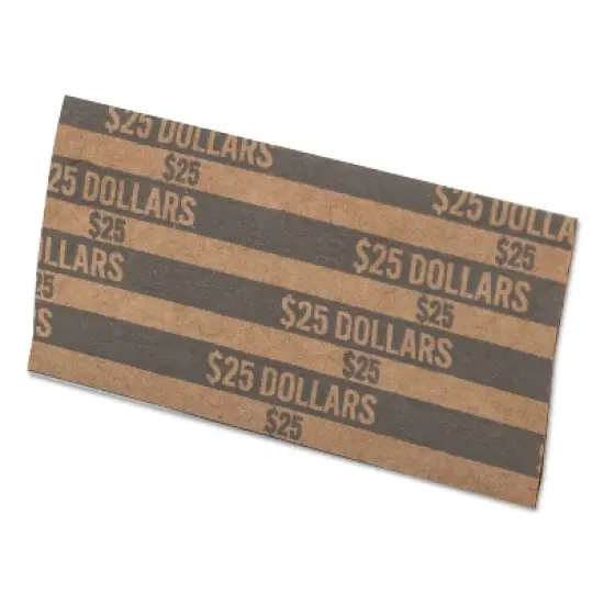 Pap-R Flat Coin Wrappers Dollar Coin $25 Pop-Open Wrappers 1000/Box 30100 image {2}