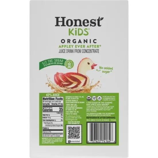 Honest Kids Organic Apple Juice Drink - 20pk/6 fl oz Boxes image {3}